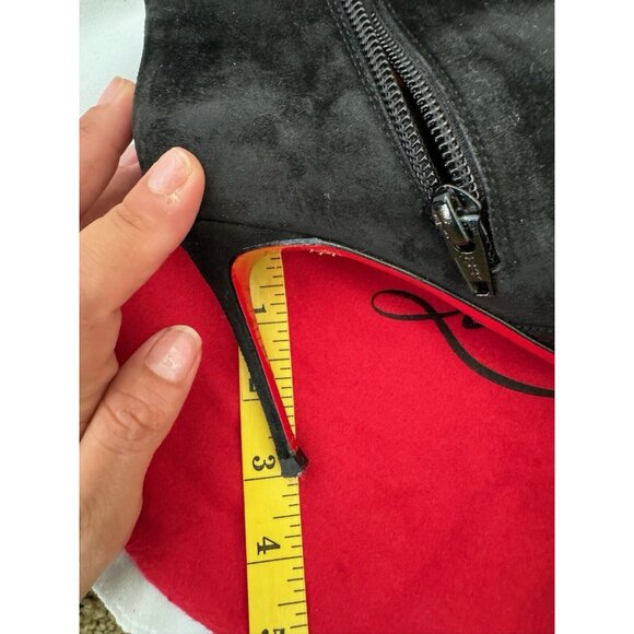 Christian Louboutin Women's  Ankle Boots Pump Round Toe With Bow  Black Size 36 - Picture 9 of 12